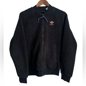 Adidas X Pharrell Williams Men’s Hu Hiking Black Fleece Jacket - Small‎